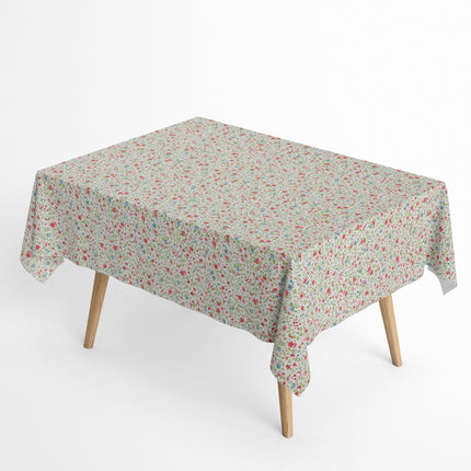 Jacquard Tischdecke aus beschichteter Baumwolle mit Fleckenschutz YILDA4 Blumenwiese eckig rund oval