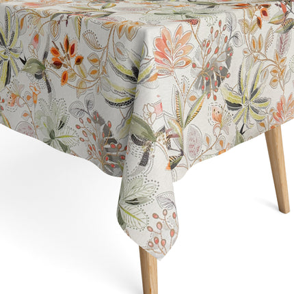 Baumwoll Tischdecke Herbst Blumen