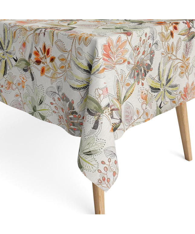 Baumwoll Tischdecke Herbst Blumen