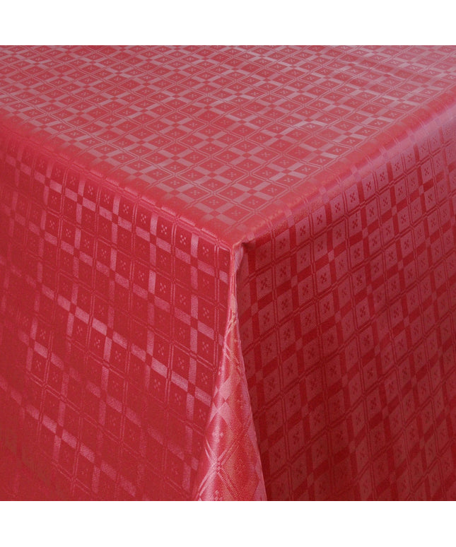 Wachstuch Tischdecke Bordeauxrot Damst Karo