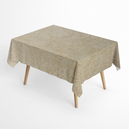 Tischdecke aus Baumwolle mit Teflonbeschichtung marmoriert beige Größe wählbar abwischbar