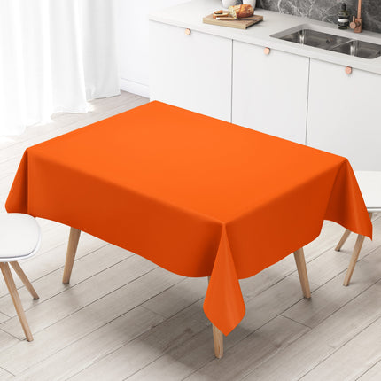 abwaschbare Wachstuch Tischdecke uni orange einfarbig Rollenware Meterware