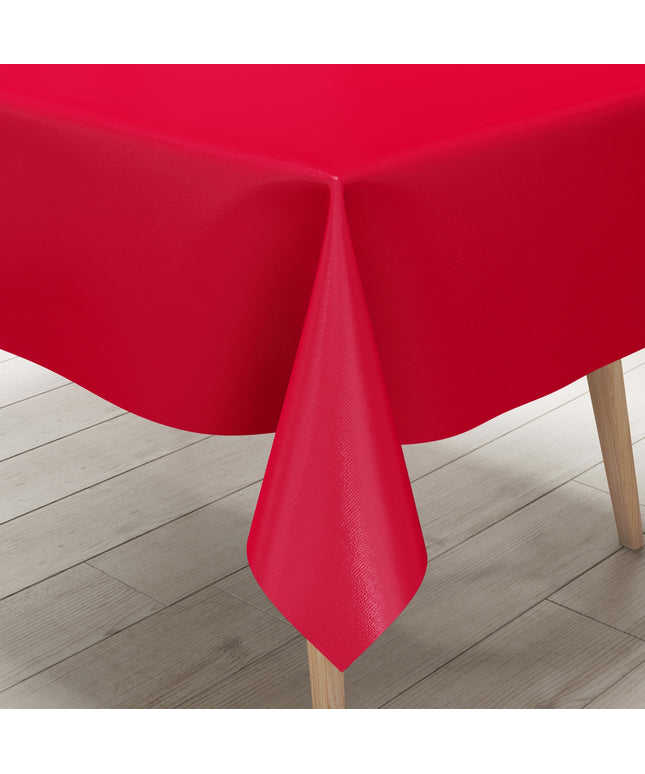 Wachstuch Tischdecke uni 186 einfarbig rot eckig rund oval