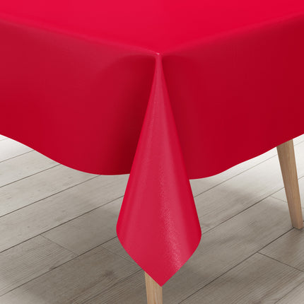 abwaschbare Wachstuch Tischdecke uni  rot einfarbig Rollenware Meterware