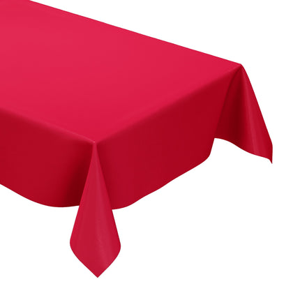 Wachstuch Tischdecke rot einfarbig unifarben uni186 eckig rund oval
