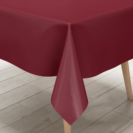 Wachstuch Tischdecke bordeaux weinrot einfarbig unifarben uni209 eckig rund oval
