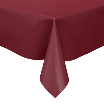 Wachstuch Tischdecke bordeaux weinrot einfarbig unifarben uni209 eckig rund oval