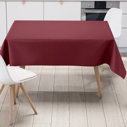 Wachstuch Tischdecke bordeaux weinrot einfarbig unifarben uni209 eckig rund oval
