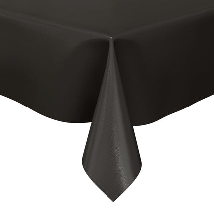 Wachstuch Tischdecke schwarz einfarbig unifarben uni24 eckig rund oval