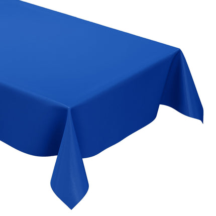 Wachstuch Tischdecke blau royalblau einfarbig unifarben uni295 eckig rund oval