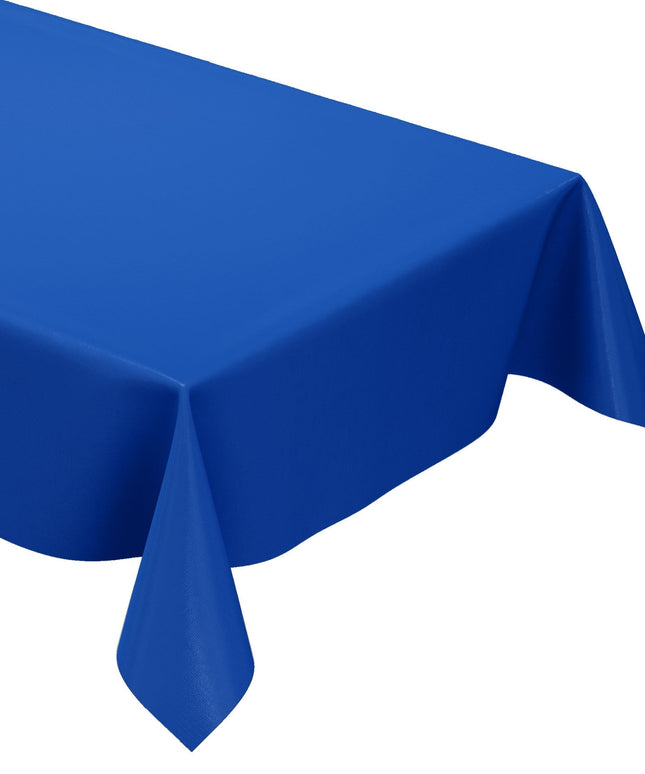 Wachstuch Tischdecke uni295 einfarbig royalblau blau eckig rund oval