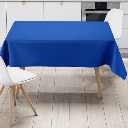 Wachstuch Tischdecke blau royalblau einfarbig unifarben uni295 eckig rund oval