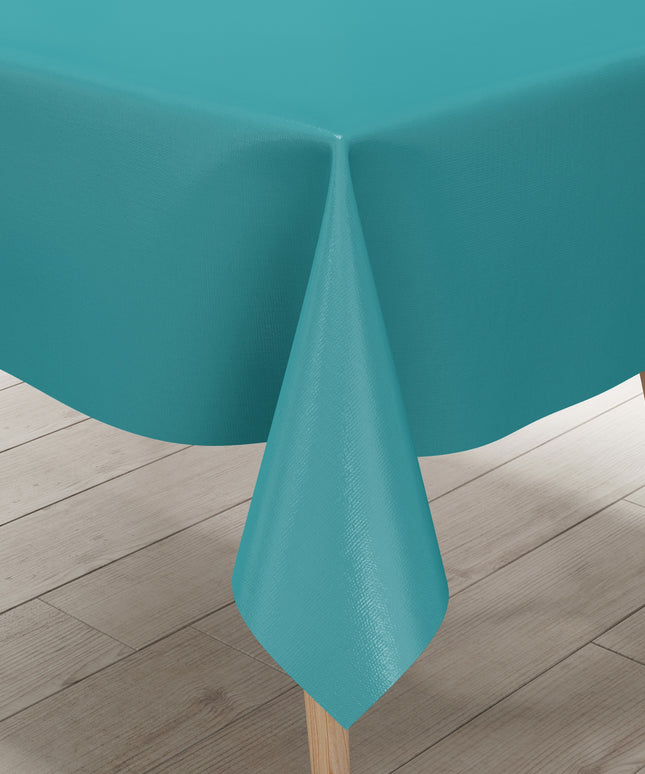 Wachstuch Tischdecke uni 321 einfarbig unifarben petrol eckig rund oval
