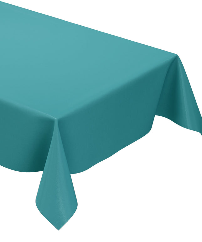 abwaschbare Wachstuch Tischdecke uni  petrol einfarbig Rollenware Meterware