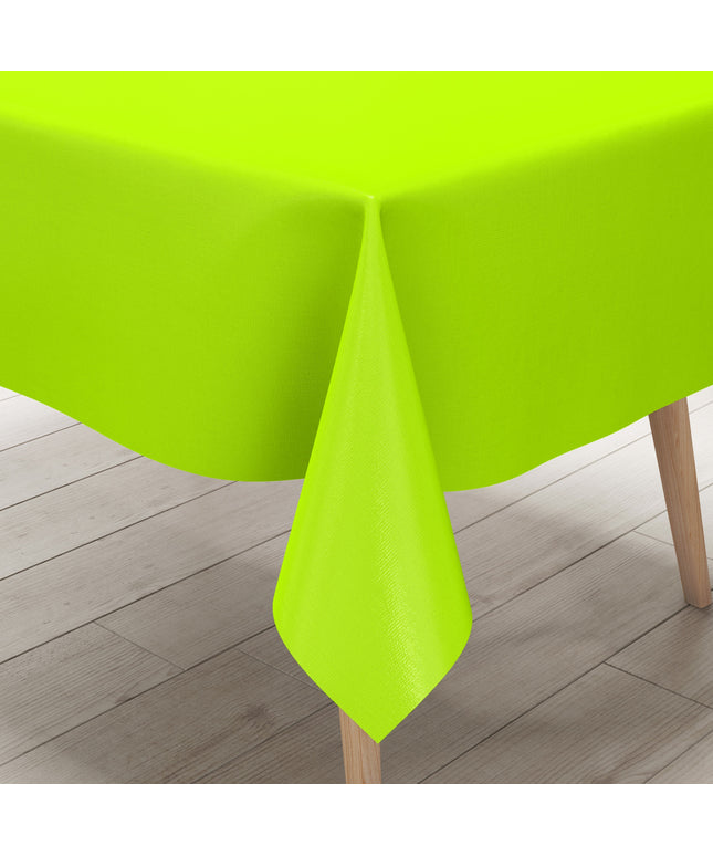 Wachstuch Tischdecke uni 36 einfarbig unifarben lemon lime eckig rund oval
