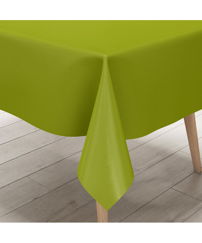 Wachstuch Tischdecke uni einfarbig olivfarben