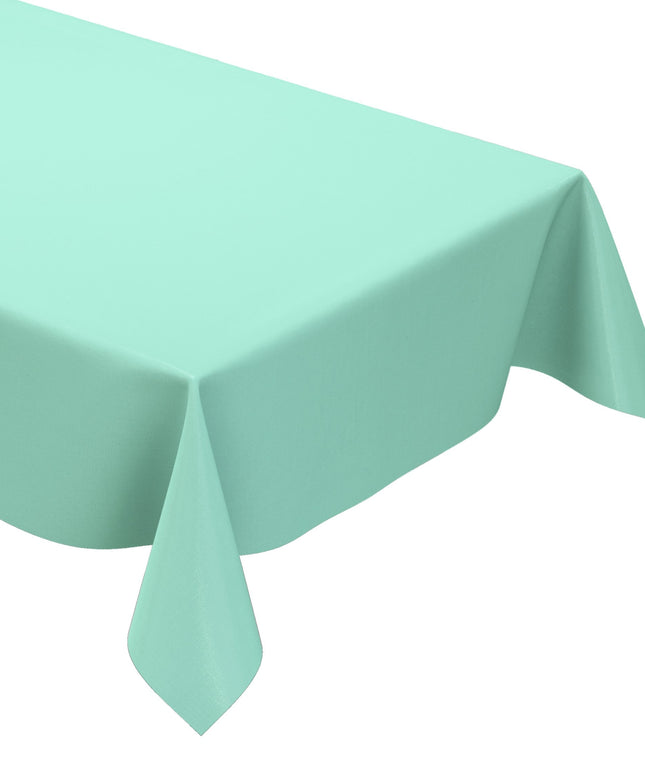abwaschbare Wachstuch Tischdecke uni  minze mintgrün  einfarbig Rollenware Meterware