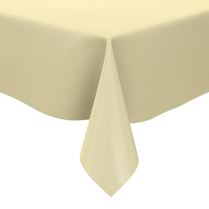 Wachstuch Tischdecke beige einfarbig unifarben uni7 eckig rund oval