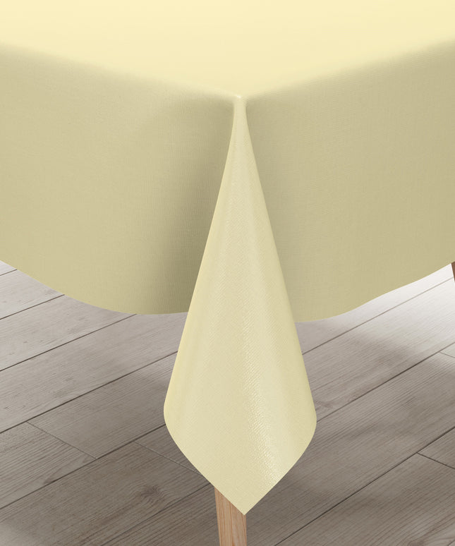 Wachstuch Tischdecke beige einfarbig unifarben uni7 eckig rund oval