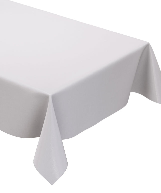 Wachstuch Tischdecke uni 0 weiß weiss einfarbig unifarben eckig rund oval